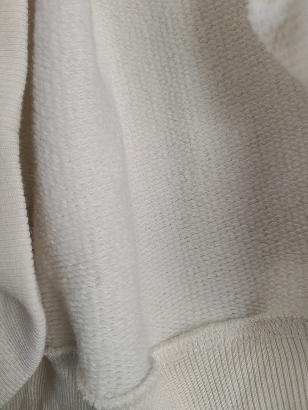 American Eagle Off-white & Dark Red Lived-in Pullover Crewneck "PARIS" Sweater - Picture 7 of 10